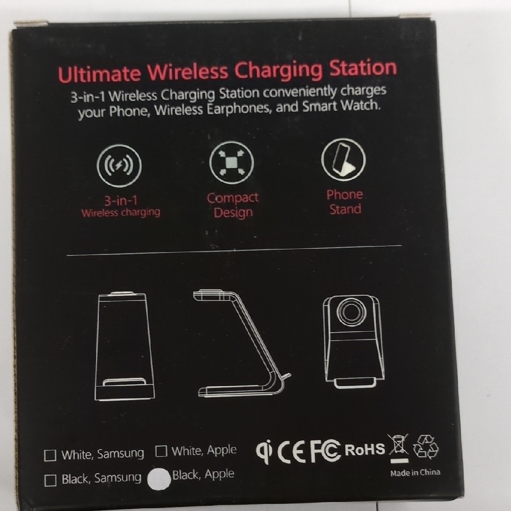 Mango T3 Dual Wireless Charging Station - Black - Picture 3 of 7